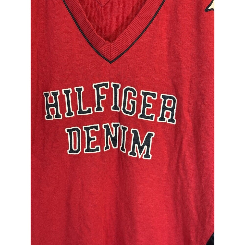 Tommy Hilfiger Women’s Dress Large Polo T-shirt Dress Red White Blue - Picture 2 of 6